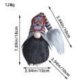 thumbnail image 3 of ShengapQ Halloween Skull Doll, Bearded Faceless Decoration, Spooky Party Prop, Unique Home Decor, Eerie Centerpiece for Halloween Festivities, 3 of 5