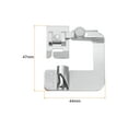 thumbnail image 2 of Uxcell Rolled Hem Presser Foot 1/4" for Household Multi-Function Sewing Machines, 2 of 5