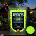 thumbnail image 2 of 2026 Colorful Glow In The Dark Garden Stones Night Luminous Pebbles Rainbow Glow In The Dark Stepping Rocks Outdoor Landscaping Decor Glowing Stones Fish Tank Aquarium Decora, 2 of 9