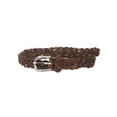 thumbnail image 2 of 3/4" (18 mm) Braided Woven Skinny Leather Nailheads Belt, 2 of 3