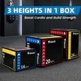 thumbnail image 6 of Signature Fitness 3-in-1 Foam Plyometric Jump Box, Adjustable Height 16/20/24 Inch, Anti-Slip Surface, Easy to Clean, for Home Gym Training, Multi-Color, 6 of 6