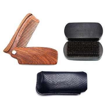 Beard Grooming Kit Professional Portable Beard Comb Beard Brush for Men