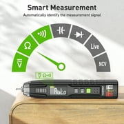 Huepar Digital Multimeter, 4000 Counts DC/AC Mini Voltmeter Electronic Multi Testers Pen, Accurately Measures Voltage Current Resistance