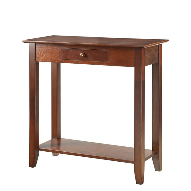 Mesa de recibidor American Heritage con cajón y estante(R6-127) Convenience Concepts R6-127