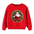 thumbnail image 2 of Bjutir Toddler Boy Christmas Outfit Long Sleeve Bys Tops Christmas Kids Child Baby Girls Letter Cute Cartoon Sweatshirt Tops Xmas Outfit, 2 of 3