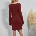 thumbnail image 4 of Gspmoly Robe d'Été, Robe Unie Décontractée Aguichant pour Femmes à Manches Longues, Robe Bandage, Robes d'Été pour Femmes Offres Prime, 4 of 4
