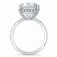 thumbnail image 3 of Women's 3Ct Emerald Cut Garnet Diamond Engagement Ring 14K Rose Gold Plated, 3 of 4
