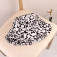 thumbnail image 5 of CoCopeaunts Bucket Hat for Men Leopard Pattern Fisherman Hat for Women Outdoor Warm Keeping Plush Basin Hat in Autumn Winter, 5 of 8