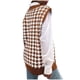 thumbnail image 4 of Suéter de punto multicolor con cuello en V para mujer Moda casual Chaleco sin mangas Chaqueta Abrigo Tops Fridja  gh7393, 4 of 8