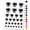 Orange, variant on Husky Dog Face Excited Water Resistant Temporary Tattoo Set Fake Body Art Collection - Orange