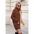thumbnail image 3 of LAICAIW Robe Chandail Longue Ample à Col Roulé Oversize pour Femmes, 3 of 7