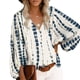 thumbnail image 5 of Blusa Con Manga De Obispo, Blusa Informal Con Estampado Floral Elegante Para El Hogar ANGGREK AH3443, 5 of 5