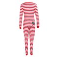 thumbnail image 5 of SUNSIOM Combinaison Slim Manches Longues en Pyjama à Rayures de Noël pour Femme, 5 of 5
