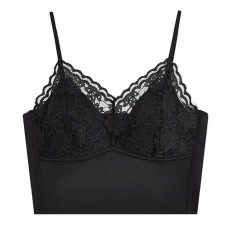 

CAICJ98 Lingerie For Women Floral Crop Cami Underwear Bra Lace Bralet Lingerie Bralette Women Corset Tank Black L