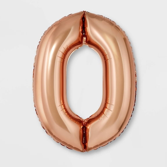 "0" Foil Balloon Rose Gold - Spritz™