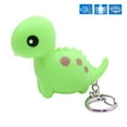thumbnail image 2 of Opvise Cartoon Dinosaur Bear Train kawaii LED Light Up Keychain Key Ring with Sound, 2 of 8