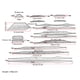thumbnail image 5 of Wosthever 17 unids/set forma aleatoria 6 cuerdas guitarra acústica Brace guitarras que hacen placa de soporte de DIY Crafing instrumento Accesorios para instrumentos musicales, 5 of 6
