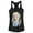 Black, variant on Junior's Frozen Elsa Sparkle Profile Racerback Tank Top Indigo X Large