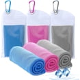 thumbnail image 1 of Serviette Rafraîchissante, Serviettes de Sport en Microfibre Rafraîchissantes pour le Cou et le Visage, Serviette Super Absorbante pour le Camping, la Randonnée, le Gym, le Entraînement Physique, le Yoga, l'Entraînement, 1 of 6