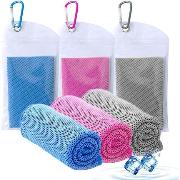 Toalla de refrigeración Amgico, toallas deportivas de microfibra para fitness, toallas de refrigeración para cuello y cara, toalla fría superabsorbente para camping, senderismo, gimnasio, fitness, yoga, entrenamiento Zhivalor WMZL-1787-5