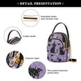 thumbnail image 4 of FORMRS Crossbody Bag for Women Quilted Travel Shoulder Cell Phone Purse with Chain Strap Handbag, Halloween Cats, 4 of 7