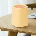 thumbnail image 6 of Small Trash Can with Lid, Mini Trash Can for Bathroom, Office and Bedroom, Small Bathroom Garbage Can with Swing Top, Compact Waste Basket for Desk, Dorm & Home, Yellow - Xuniizn, 6 of 7