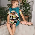 thumbnail image 4 of Fotbe I Love Sushi Pijama Estampada de 2 Piezas para Niños – Ropa de Dormir de Manga Corta Cómoda para Niños y Niñas, Camiseta y Shorts de Algodón-Medium, 4 of 6