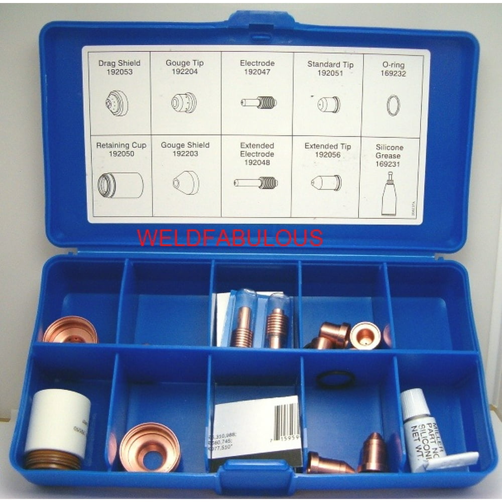 Miller 222941 Plasma Cutter Consumable Kit for ICE 55C Torch Walmart