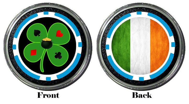 Card Cover Luck of the Irish Protector Holdem Poker Chip Card Guard 