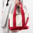 thumbnail image 2 of Bolso bandolera para mujer Bolsos de mensajero de lona Bolsos de ocio informales con varios compartimentos, 2 of 9