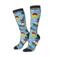 thumbnail image 2 of Balery Pirate Marine Animals Printed Novelty Socks Men's Women's Crew Socks Sports Socks Knee High Socks Cotton Socks Quirky and Cool Socks, 2 of 9