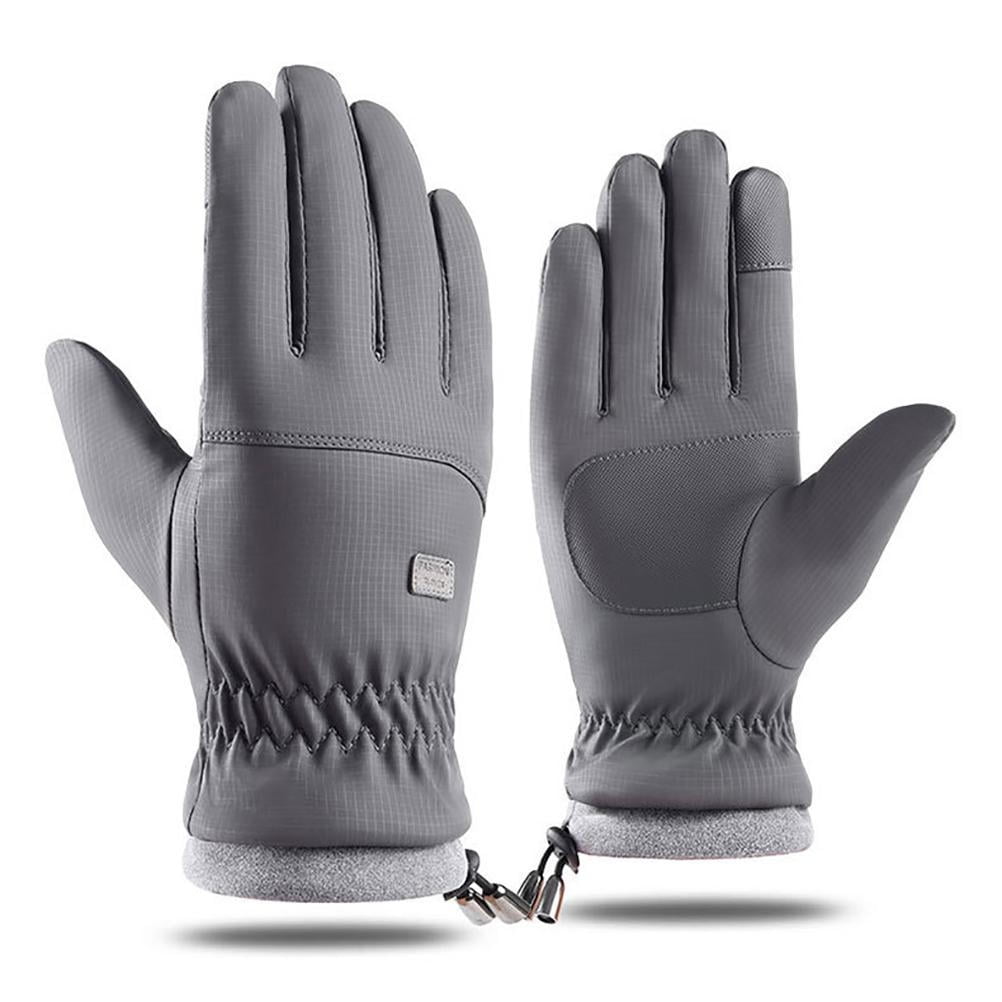 Mens Women Thermal Warm Fleece Lined Gloves Insulated Touchscreen Sports Driving