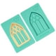 thumbnail image 5 of Molde de silicona para repostería, estilo europeo, estilo retro, con forma de ventana de hierro para pastel de chocolate (verde), 5 of 7