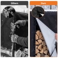 thumbnail image 2 of Heavy Duty Outdoor Firewood Rack - Durable Carbon Steel Log Holder - Adjustable Storage Organizer - Weatherproof, For Fireplace, Patio & Backyard - 4FT Firewood Rack + Waterproof Cover, 2 of 8