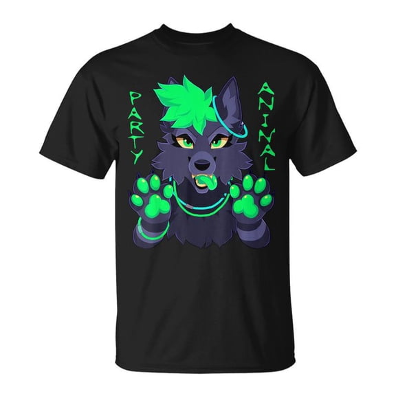 Party Animal Furry Fandom TShirt
