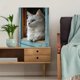 thumbnail image 5 of Qisvanset Framed Canvas Wall Art 12x16 Inch Rustic Window White Cat Farmhouse Pet Lover Art, 5 of 5
