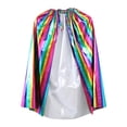 thumbnail image 4 of Zecgelong Kids Shiny Cape Cloak Party Dress Up Role Play Outfit for Children Multicolor Size 2-10Y, 4 of 5