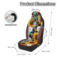 thumbnail image 6 of CHAQLIN Skull Sunflower Universal Seat Covers for Cars Polyester Easy Install Protection Car Seat Covers for Auto, 6 of 7