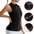 thumbnail image 2 of Valcatch Women's Sauna Sweat Vest, Zipper Front Slimming Sleeveless Workout Top, Fitness Sweat Shirt, 2 of 8