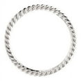 thumbnail image 2 of FB Jewels 14k White Gold Skinny Rope Wedding Ring Band Size 4.5, 2 of 3