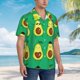 thumbnail image 3 of Balery Cartoon Fruit 1 Camisas hawaianas de manga corta para hombre, camisas playeras de corte holgado, camisas de vacaciones con botones,3X-Large, 3 of 7