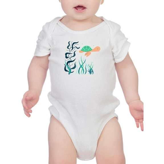 Fairytale Sea Turtle Kiddie Art Bodysuit Infant -Image by Shutterstock, 24 Months