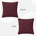 thumbnail image 3 of ZICANCN Red Moon Stars Drawing Throw Pillow Covers, Bed Couch Sofa Knit Decorative Pillow Covers for Living Room Farmhouse, 18"x18", 3 of 8
