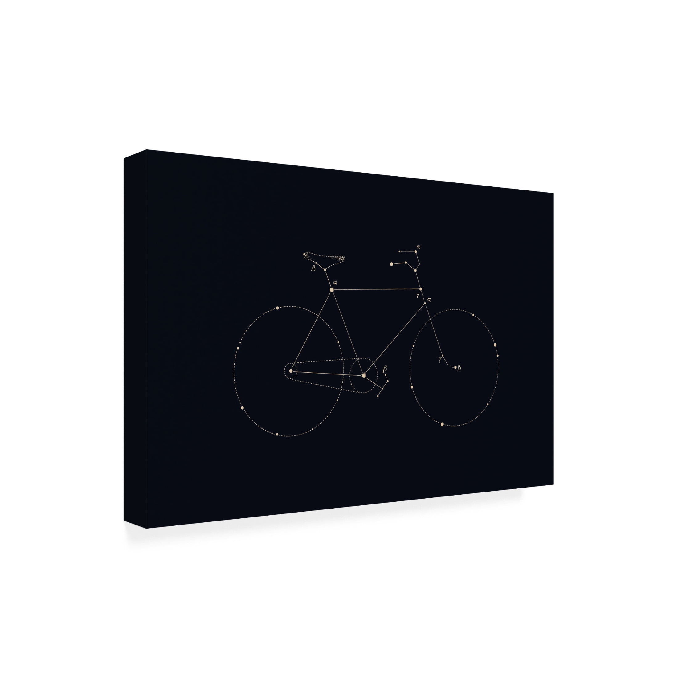 Trademark Fine Art Florent Bodart Bike Constellation Canvas Wall Art