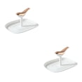 thumbnail image 2 of Naiovety Estante para tapa de olla, soporte de cocina, organizador, mostrador, soporte de organización, blanco Blanco 2piezas, 2 of 6