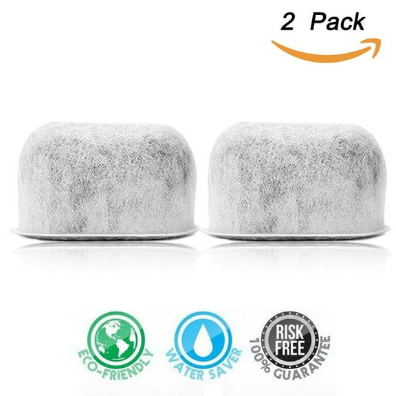Premium Replacement Charcoal Water Filters for Cuisinart Coffee Machine,Universal Fit Cuisinart Water Filter Cartridges,Pack of 2