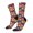 2 Black-2, variant on Fox Face Print Adult Socks for Men & Women,Calf Socks, Ankle Socks,Boots Socks,Breathable Casual Sock,Unisex Crew Socks