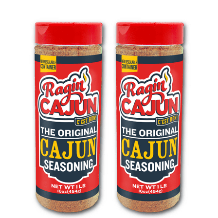 Ragin’ Cajun The Original Cajun Seasoning, All-Purpose Spice Blend, 16 oz (2 pack)