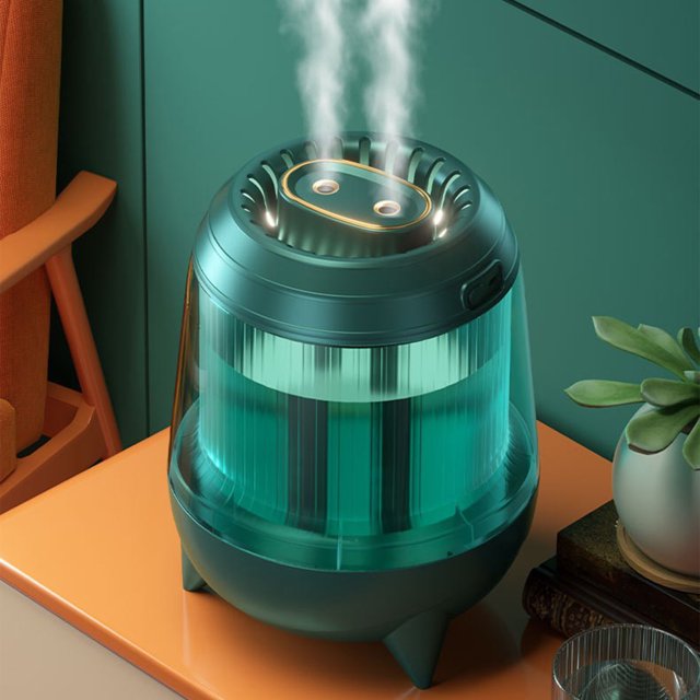 Antqov 3.5 Liter Large Capacity Nozzle Humidifier USB Humidifier Desktop Humidifier with LED Colorful Lights for Office Bedroom and Living Room, Home Accessories