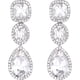 thumbnail image 1 of Cristal Austríaco Elegante Boda Oval Lágrima Aretes Perforado Colgantes para Mujer, 1 of 4